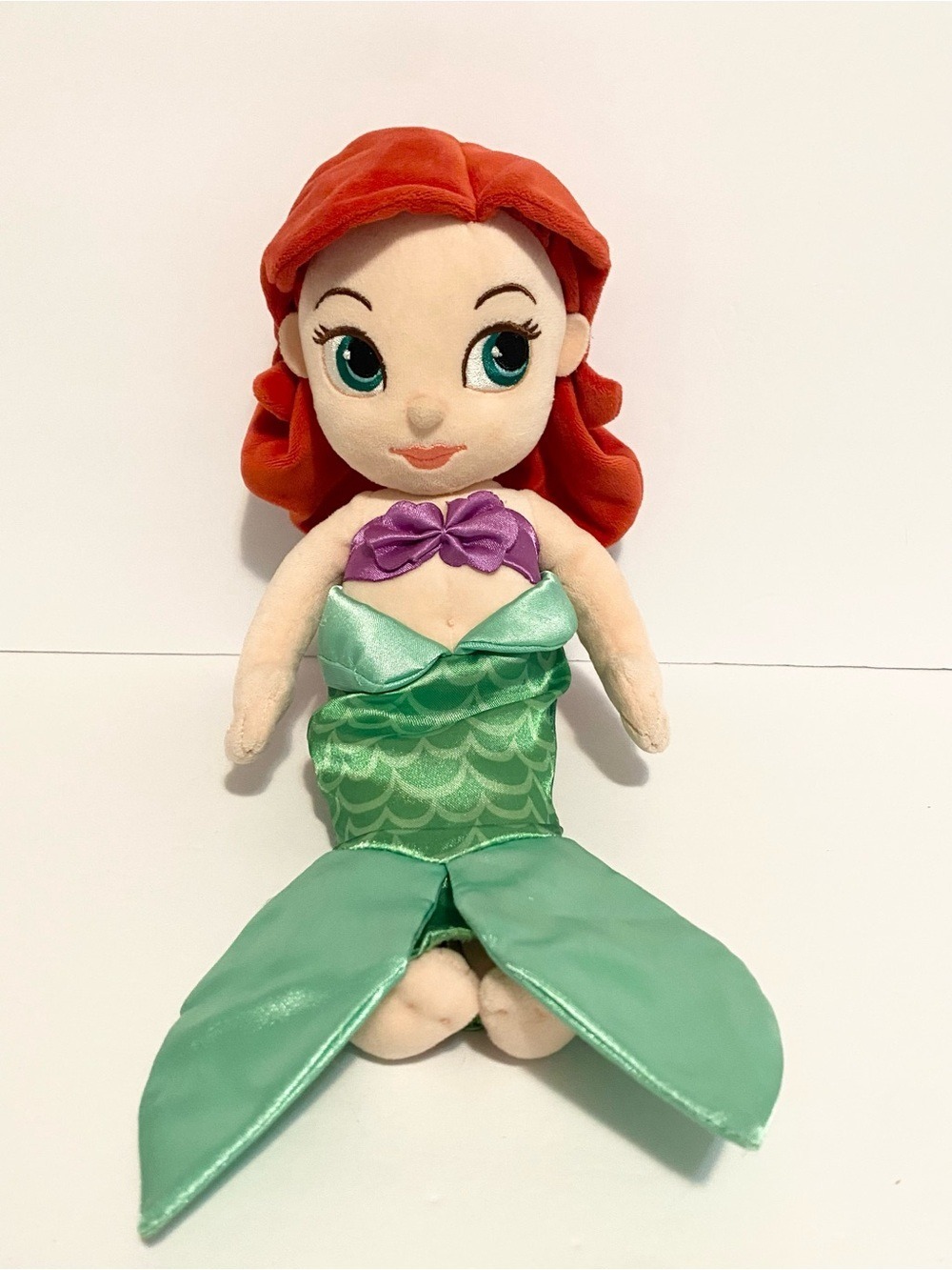 Disney Animators Ariel Little Mermaid Princess Soft Doll Plush Stuffed Toy